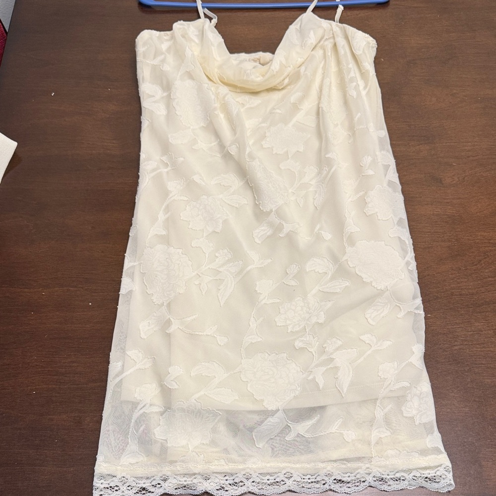 Cream Lacy Vintage Feel Dress